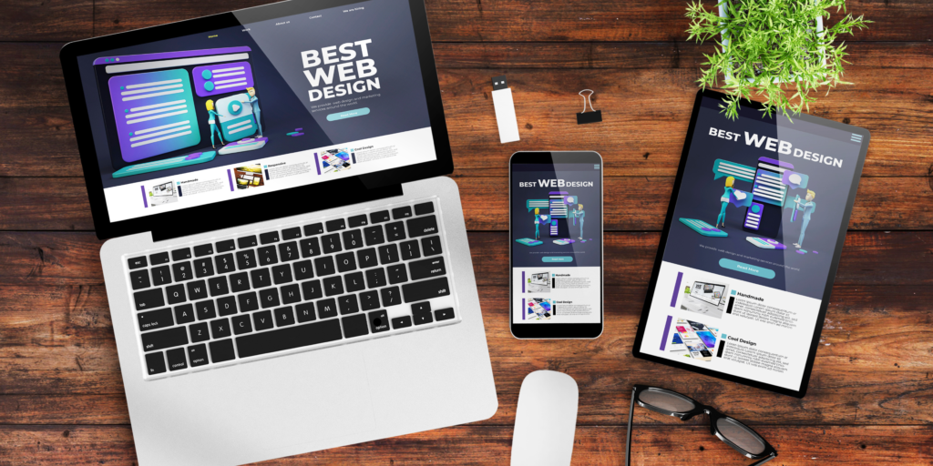 Black Purple Modern Website Design And Development Banner Website Development